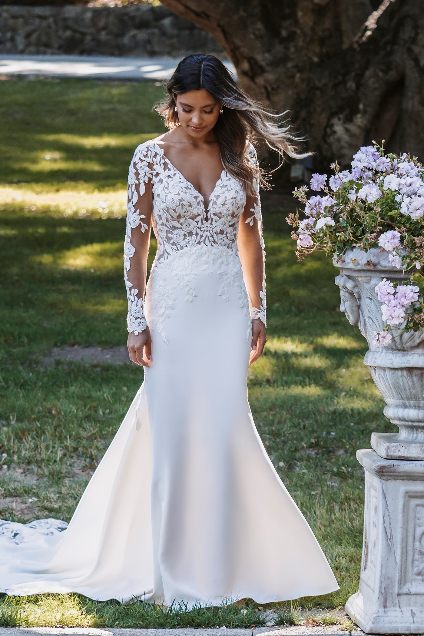 allure long sleeve wedding dress Allure Romance - R3713