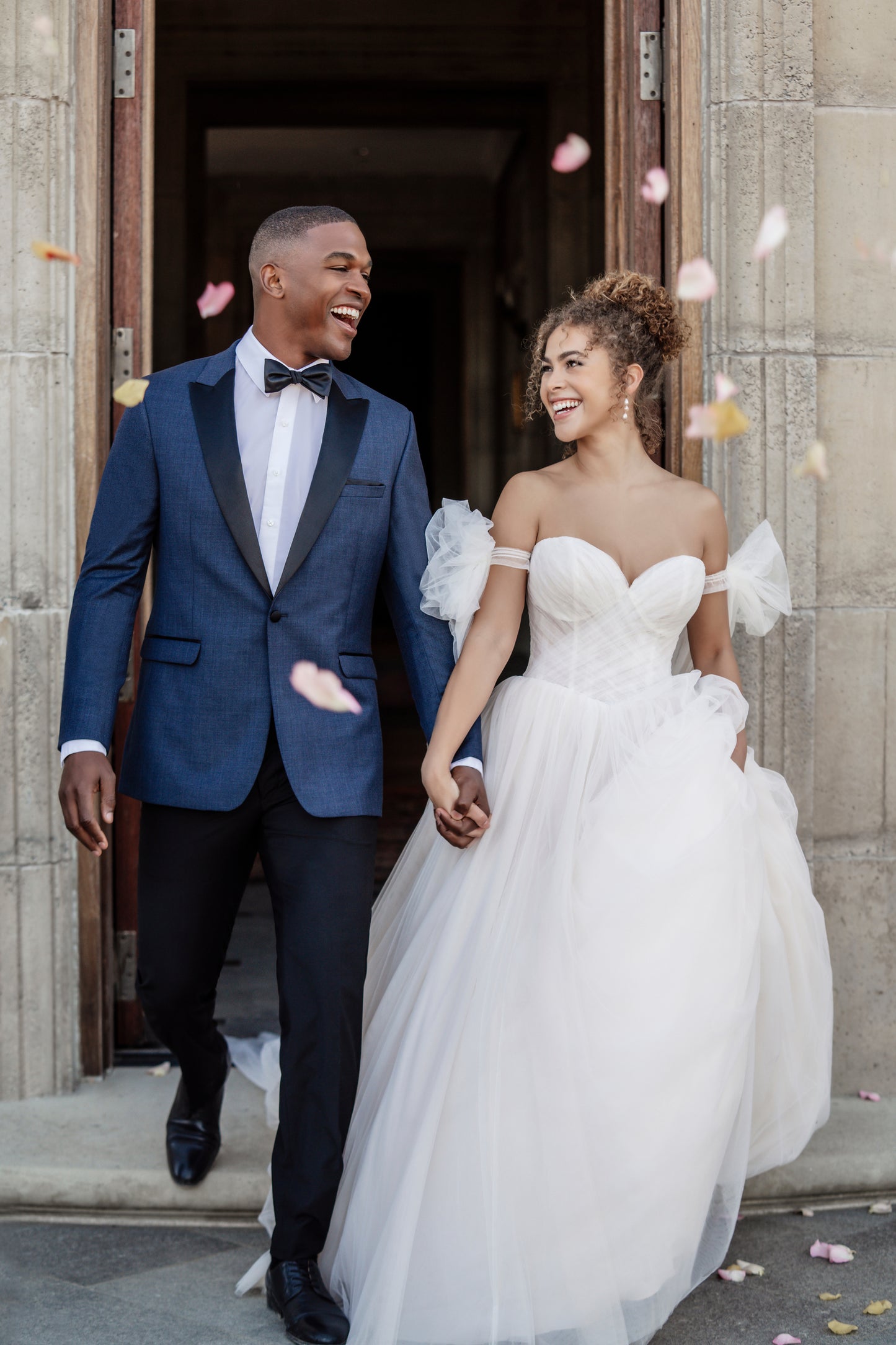 Denim Blue Peak Lapel Tuxedo