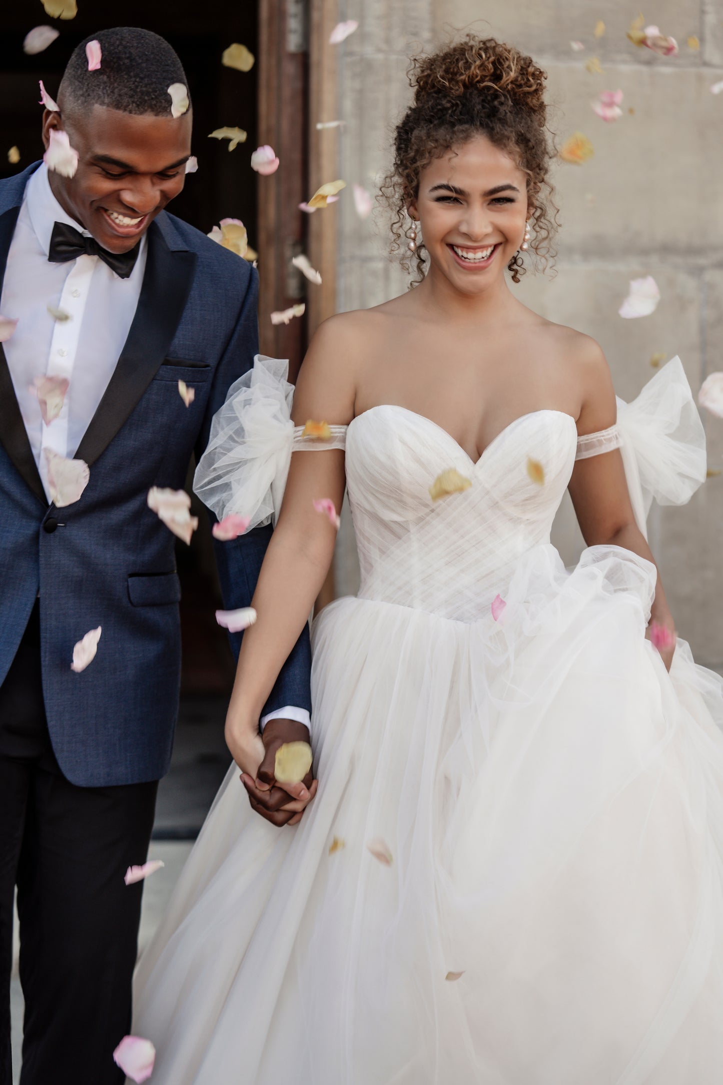 Denim Blue Peak Lapel Tuxedo