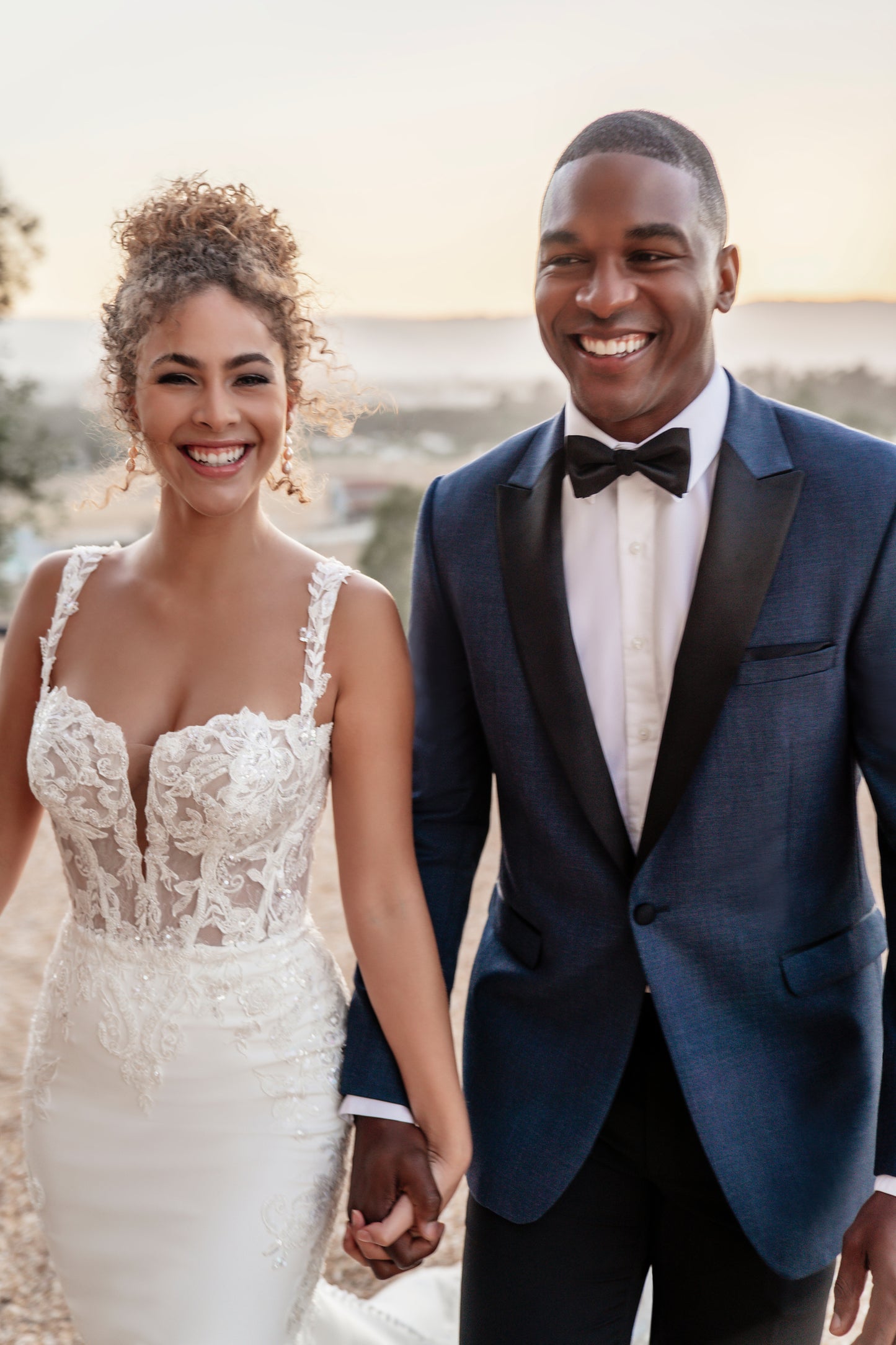 Denim Blue Peak Lapel Tuxedo
