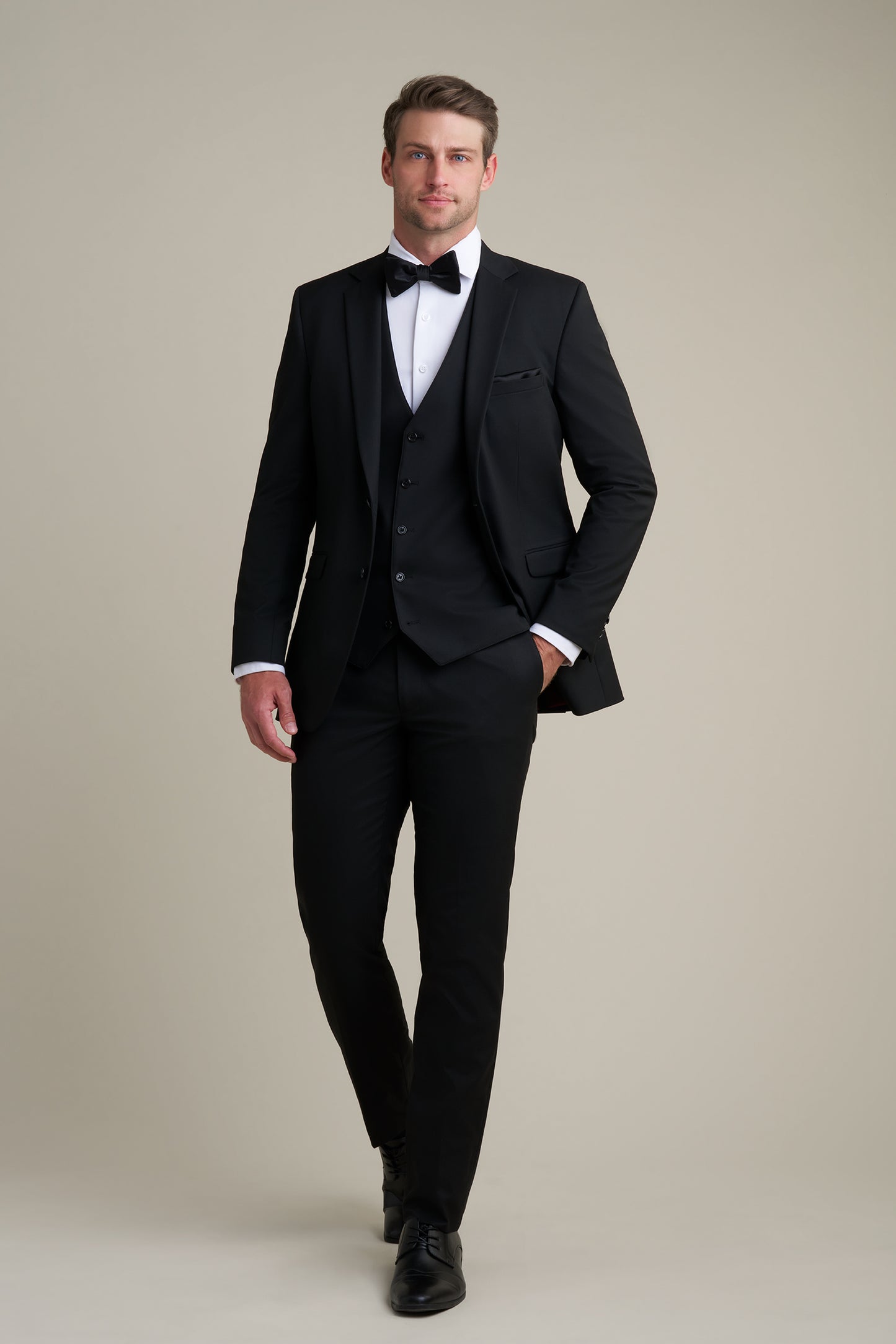 Black Notch Lapel Suit