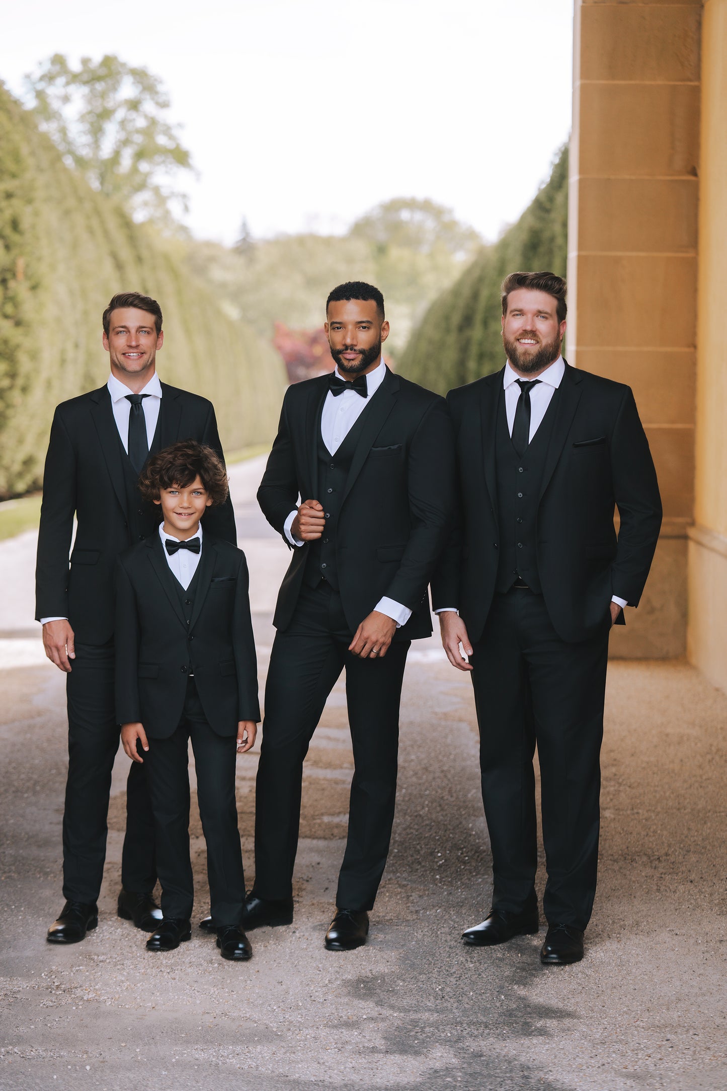 Black Notch Lapel Suit