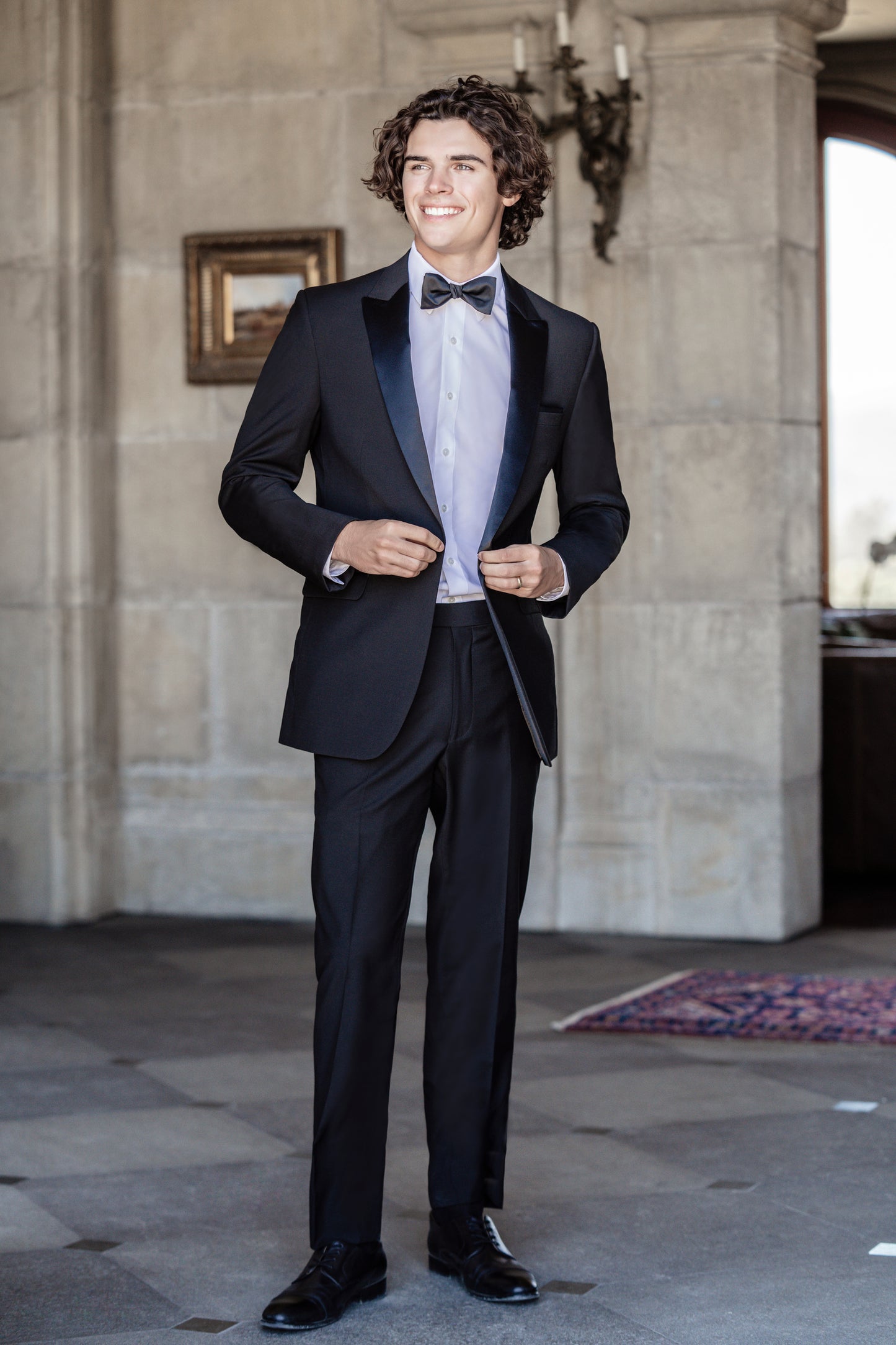 Ultra Black Peak Lapel Tuxedo
