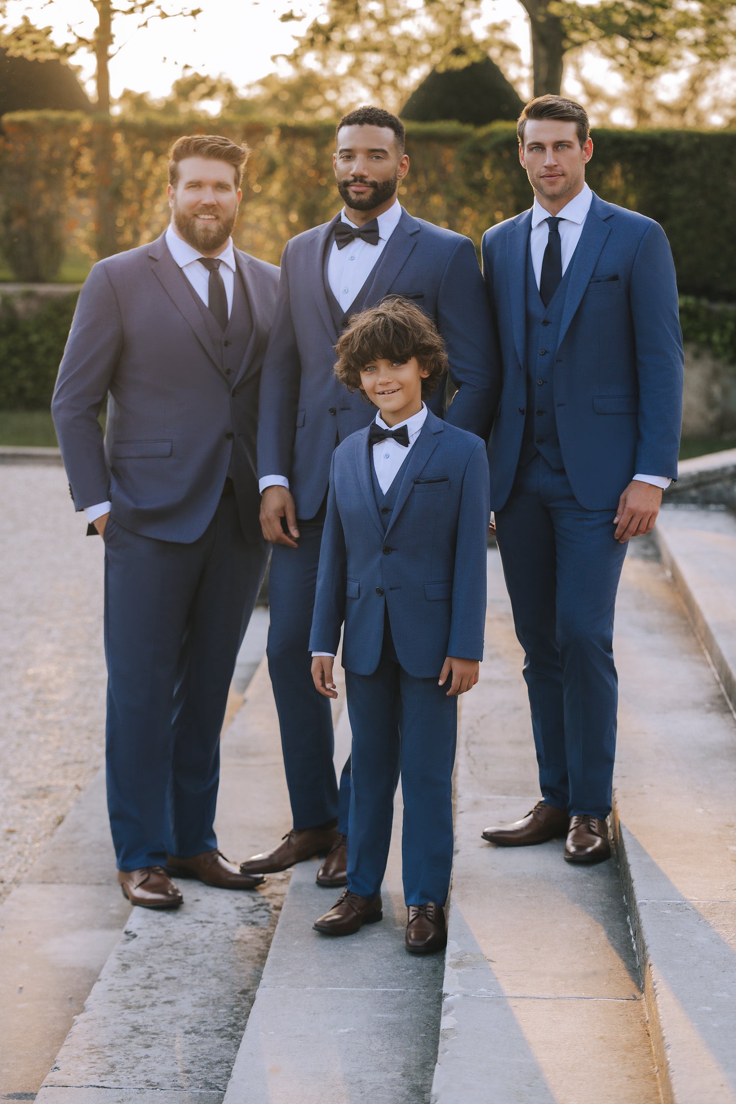 Blue Notch Lapel Suit