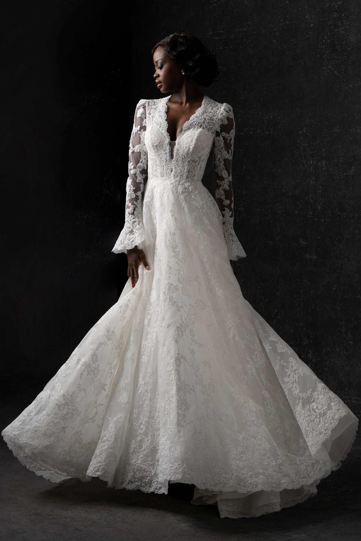 allure lace wedding dress Allure Romance 3400