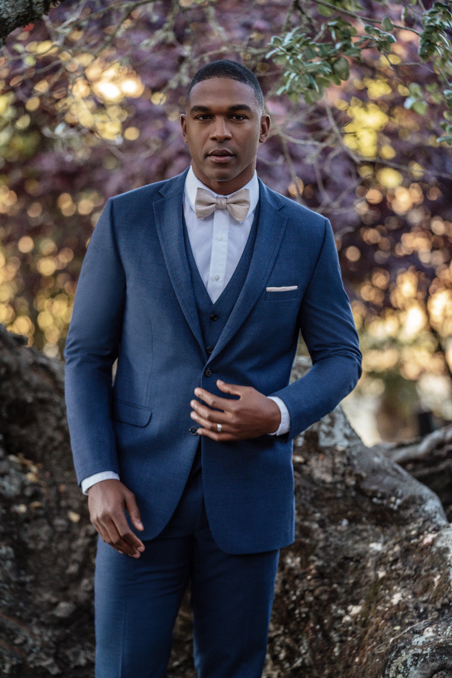 Denim Blue Notch Lapel