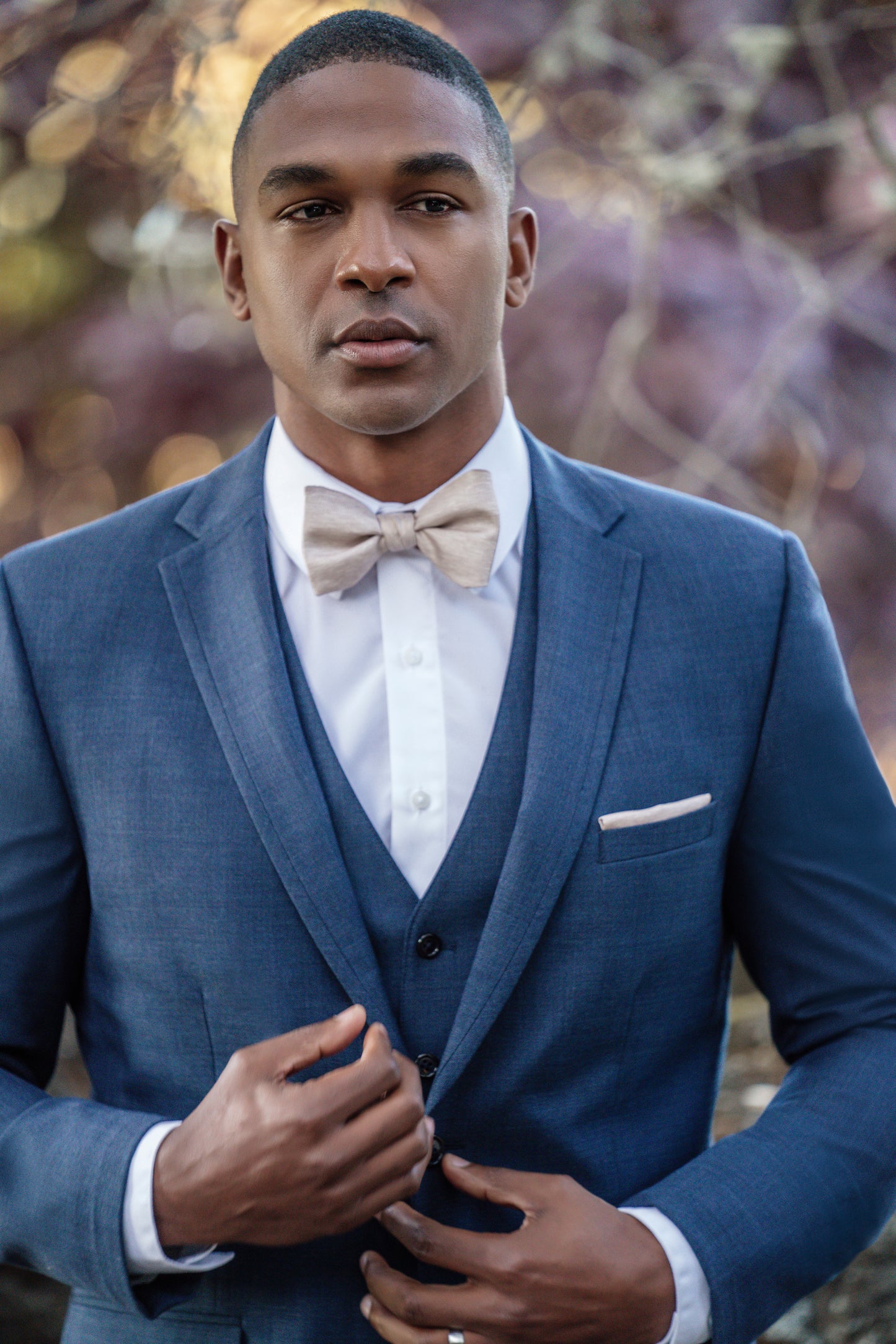 Denim Blue Notch Lapel