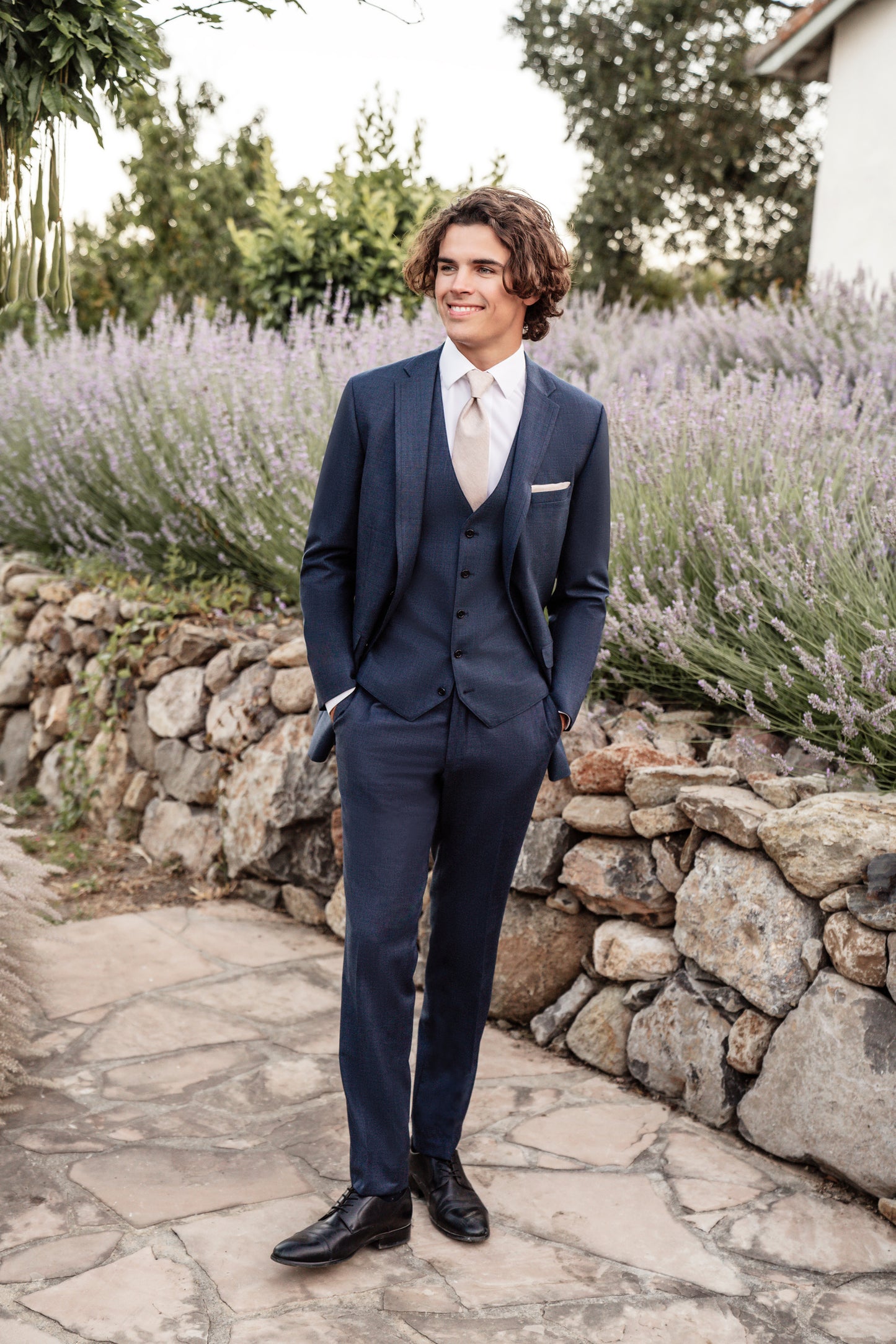 Denim Blue Notch Lapel
