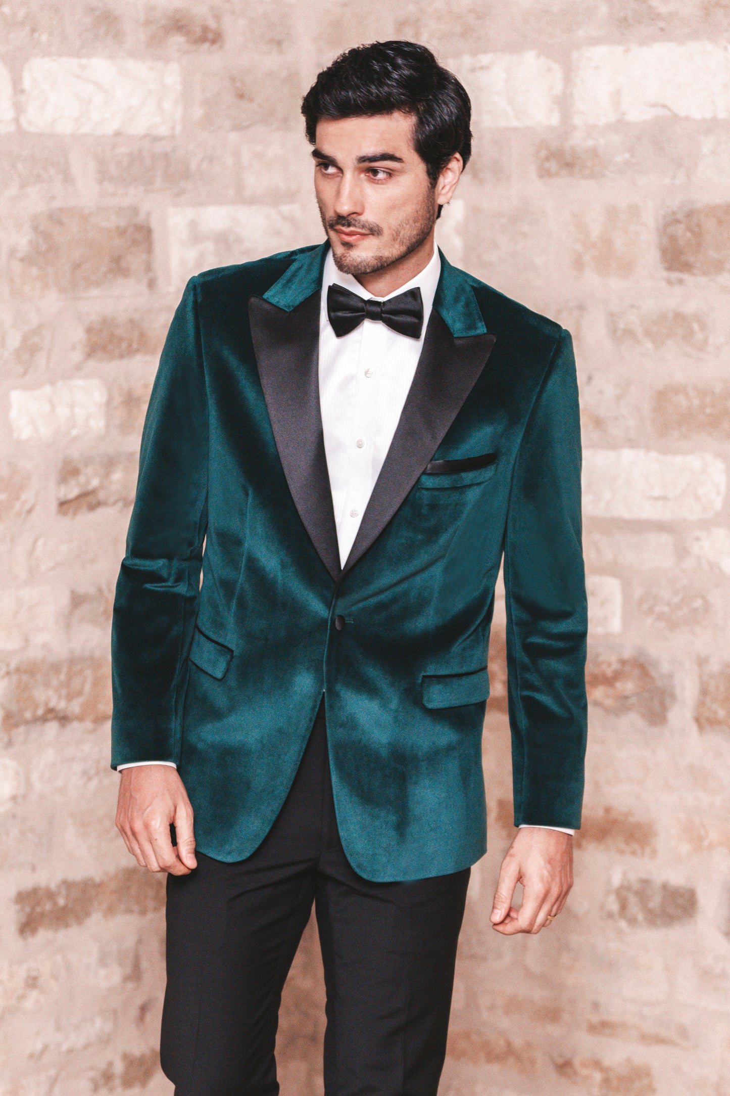 Emerald Shawl Lapel Jacket