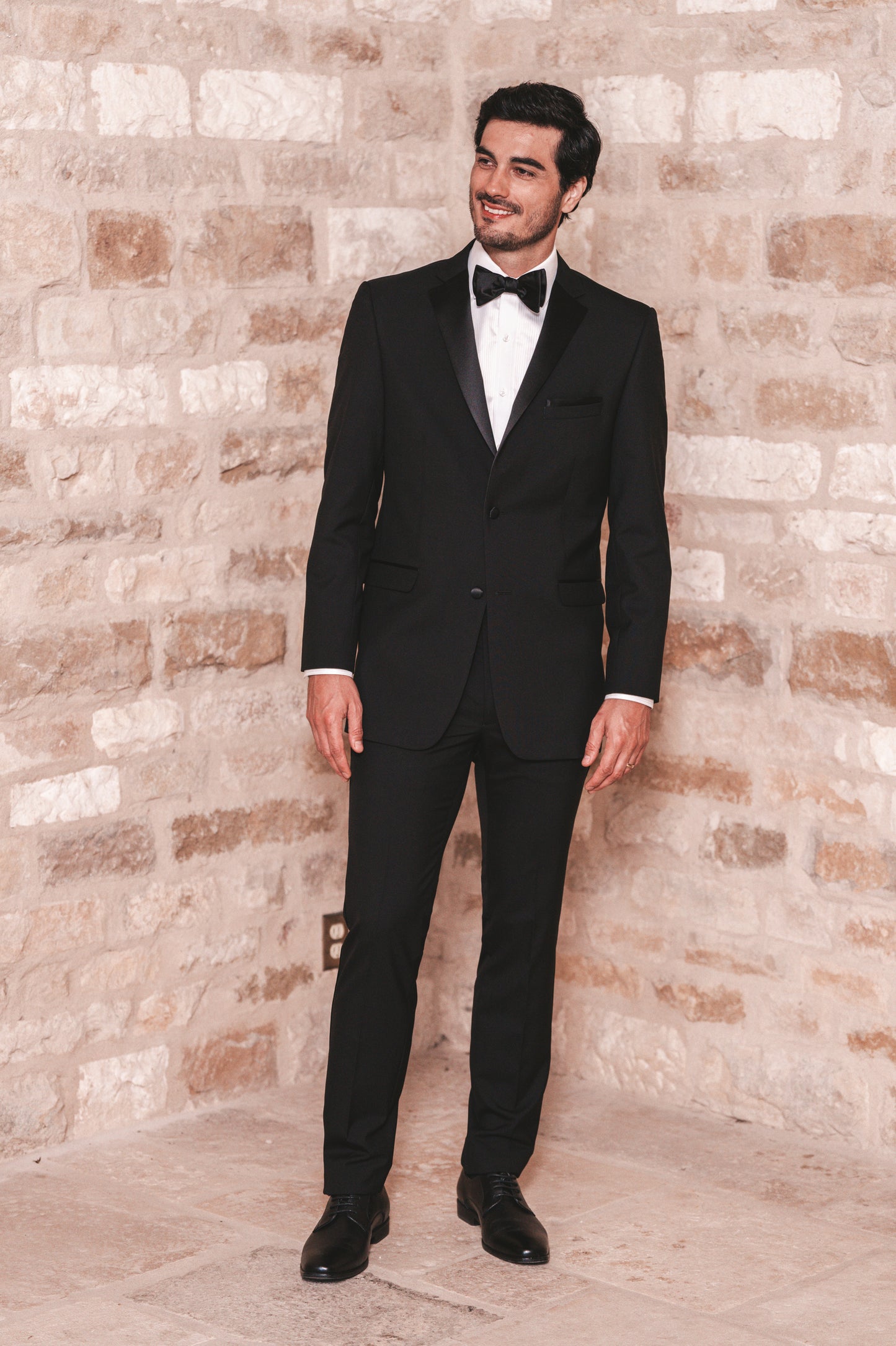 Black Essentials Notch Lapel Tuxedo