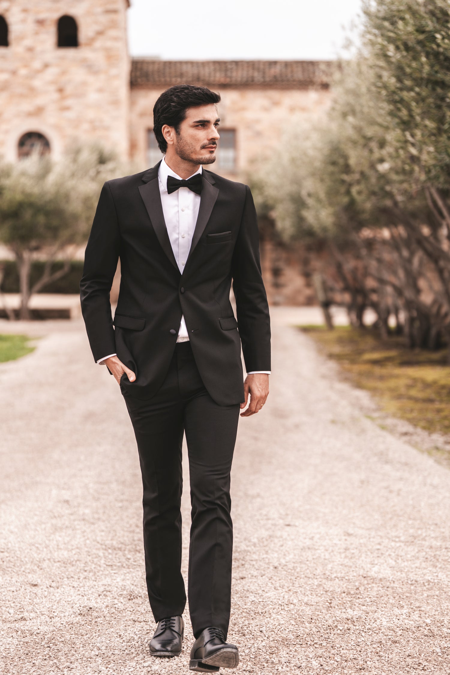 Black Essentials Notch Lapel Tuxedo Allure Bridals Black Essentials Notch Lapel Tuxedo Allure Bridals