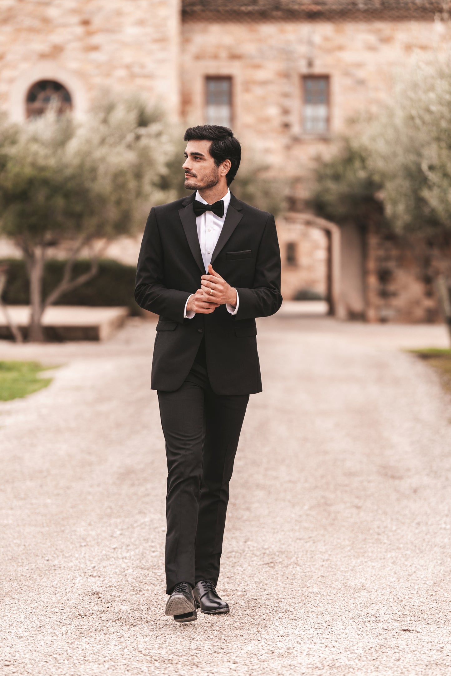 Black Essentials Notch Lapel Tuxedo