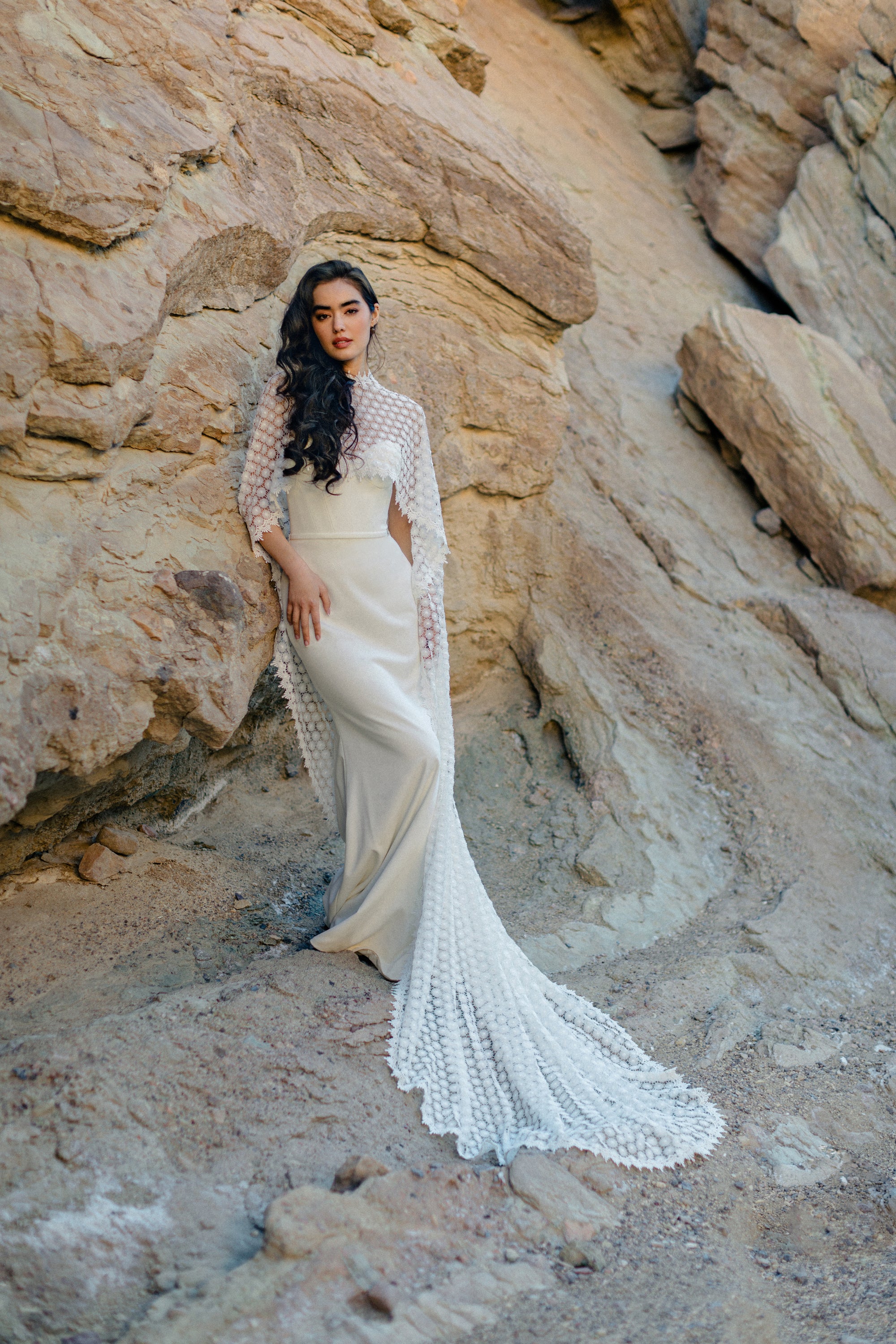 F385CP1 - Cleopatra Cape Allure Bridals F385CP1 - Cleopatra Cape Allure Bridals