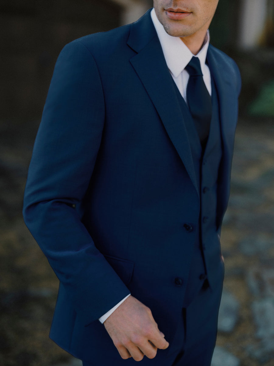 Navy Trim Fit Notch Lapel Suit