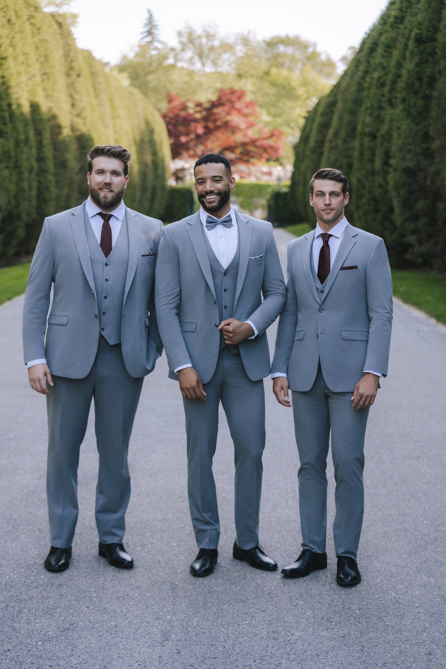 Medium Gray Notch Lapel Suit