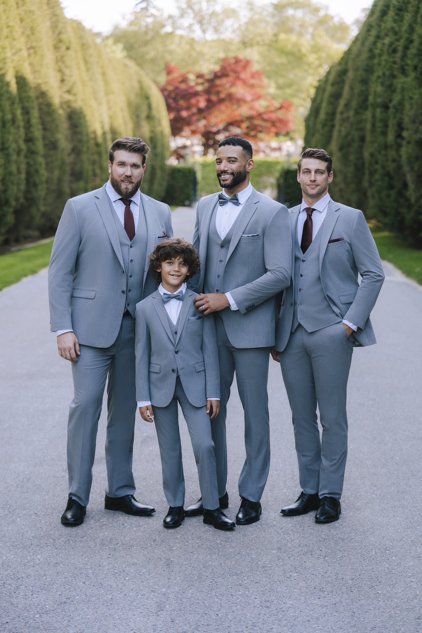 Medium Gray Notch Lapel Suit