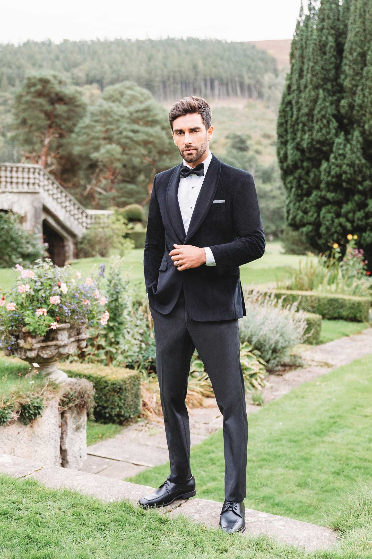 Onyx Black Shawl Lapel Jacket