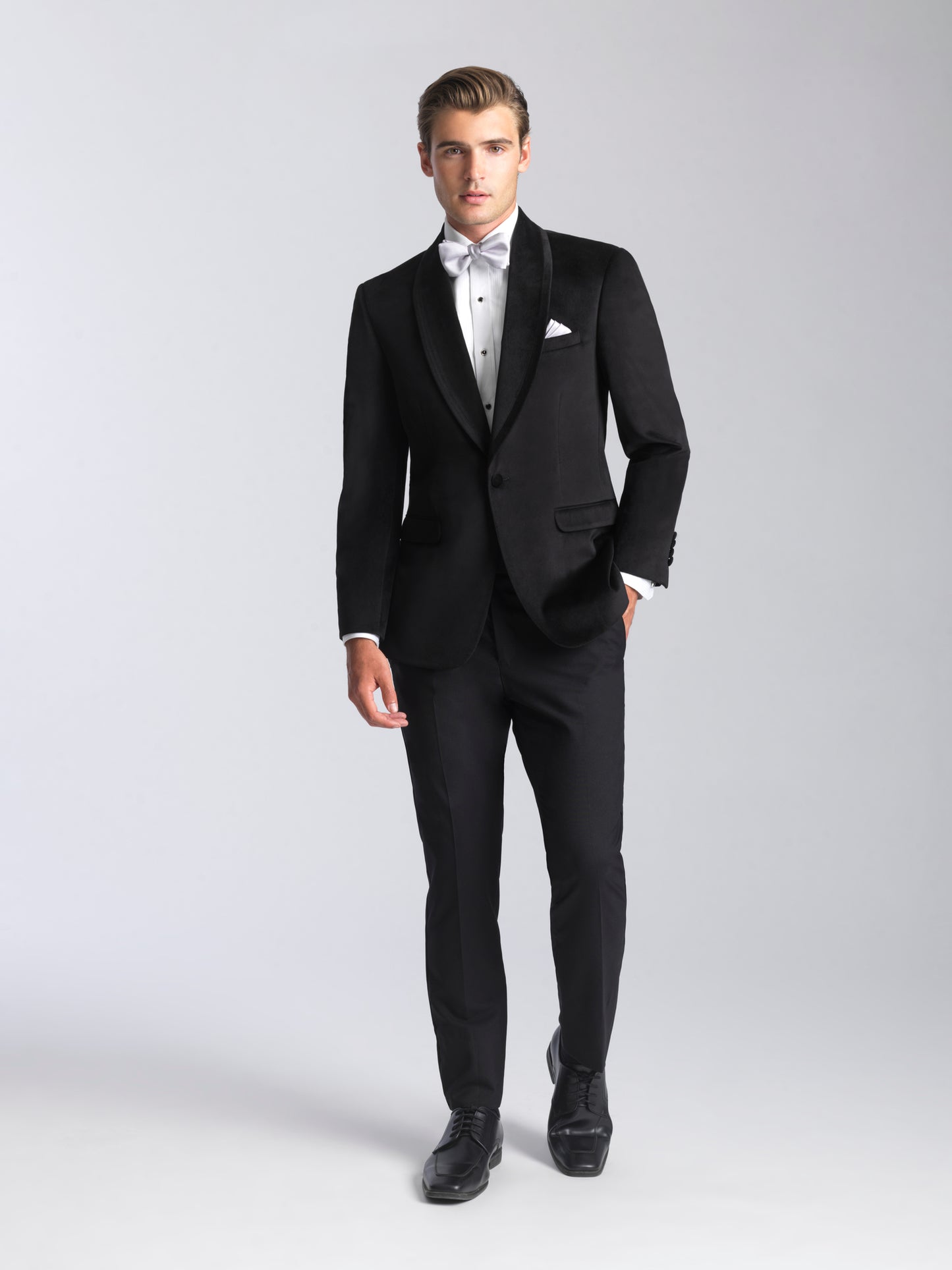 Onyx Black Shawl Lapel Jacket