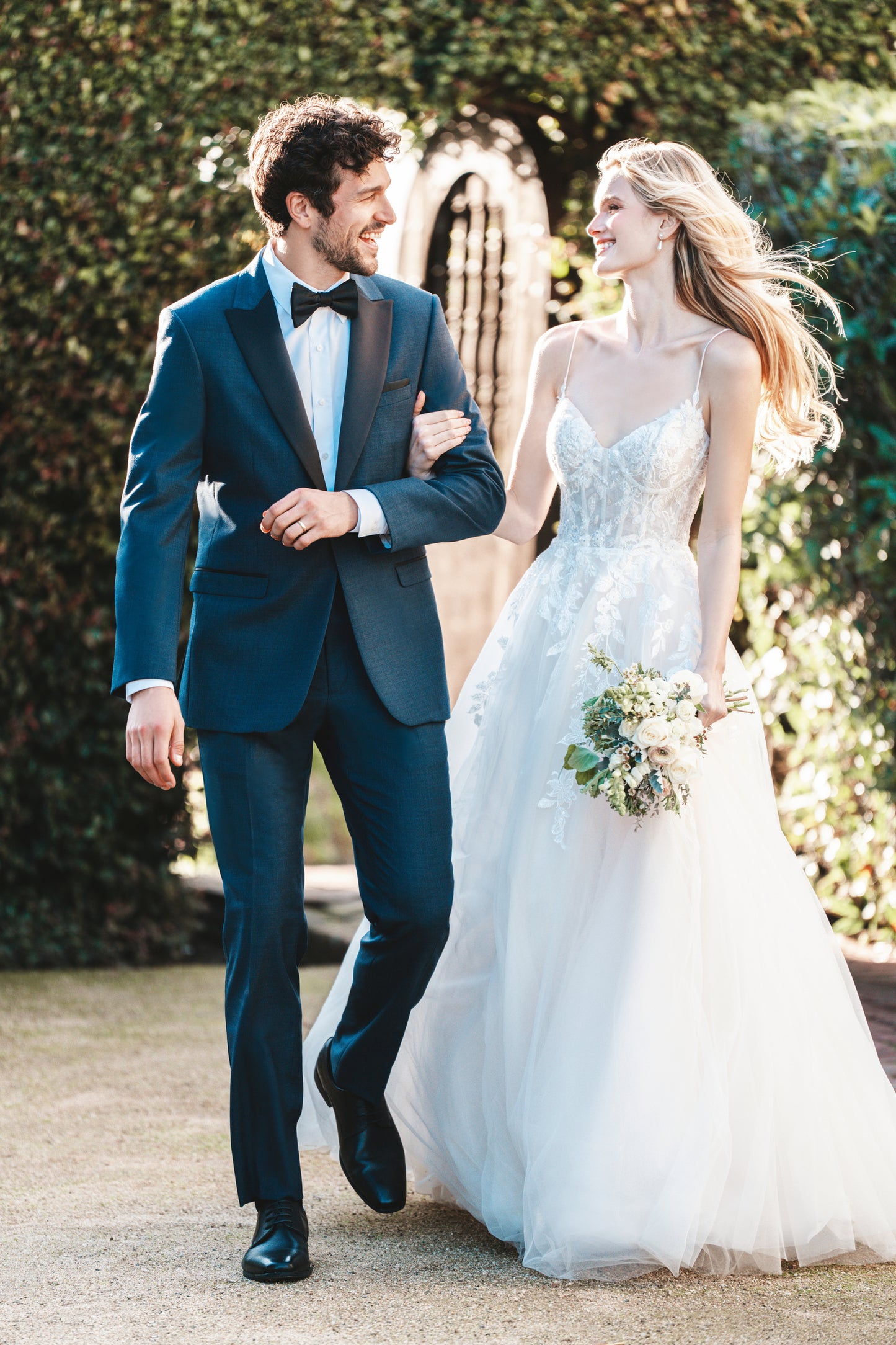 Denim Blue Peak Lapel Tuxedo