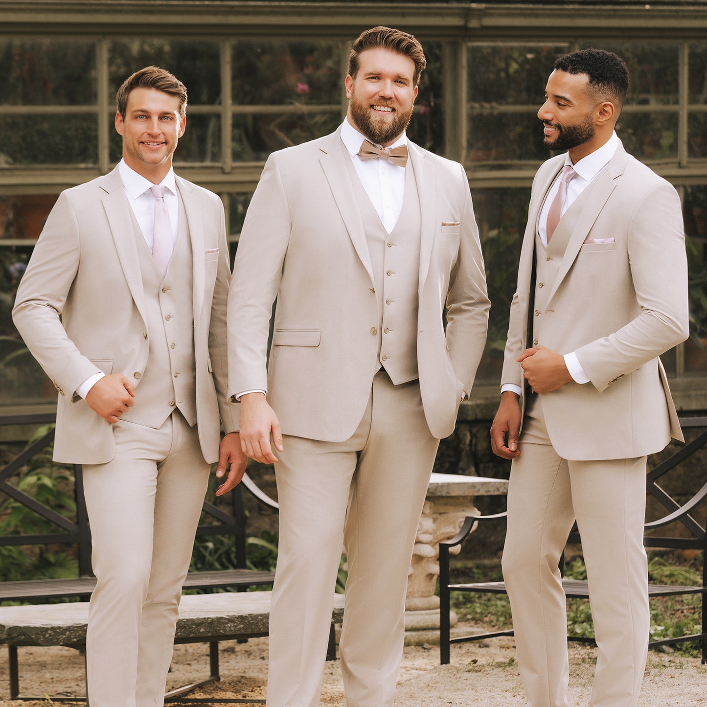 Tan Notch Lapel Suit