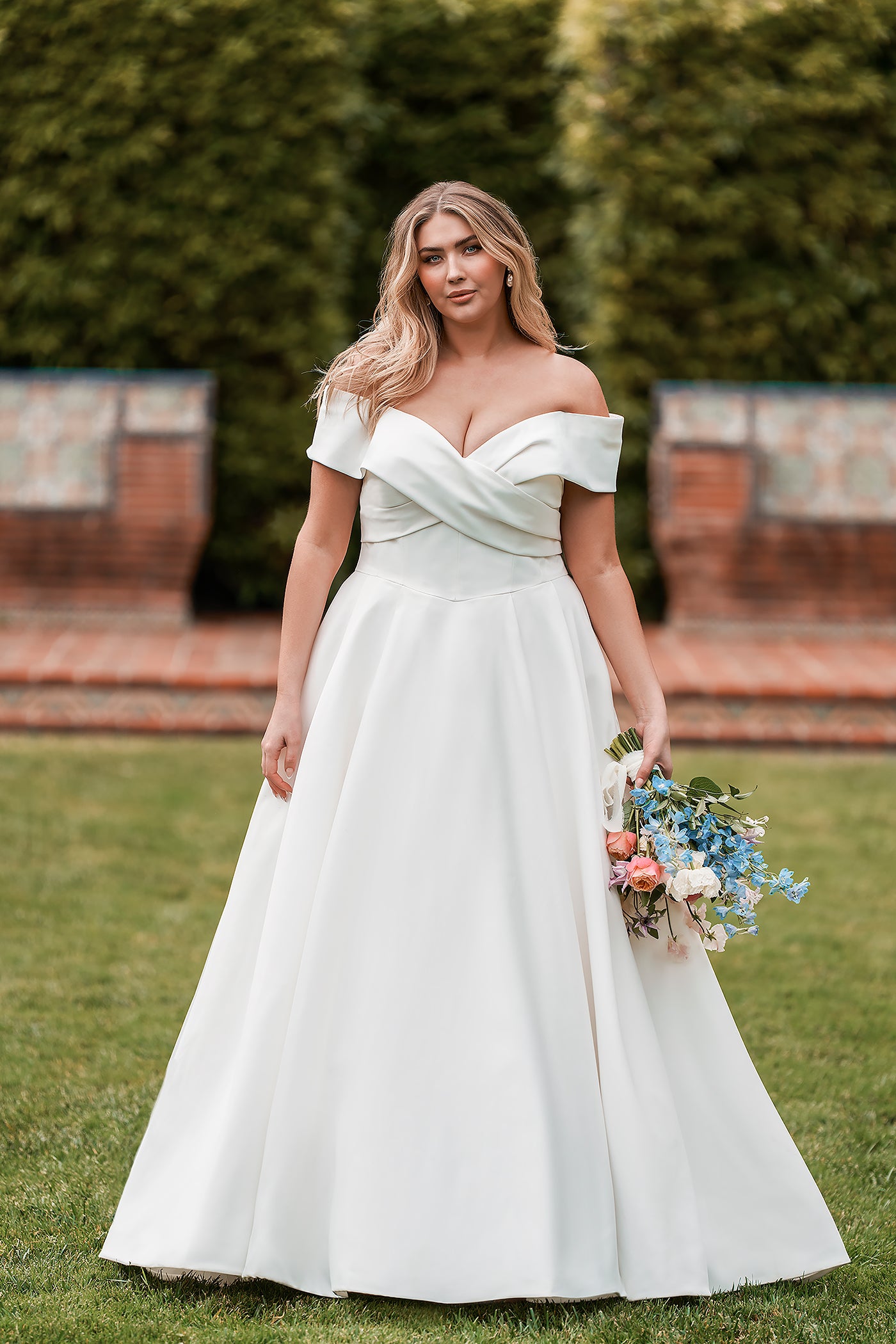 allure off the shoulder wedding dress W504 Allure Bridals