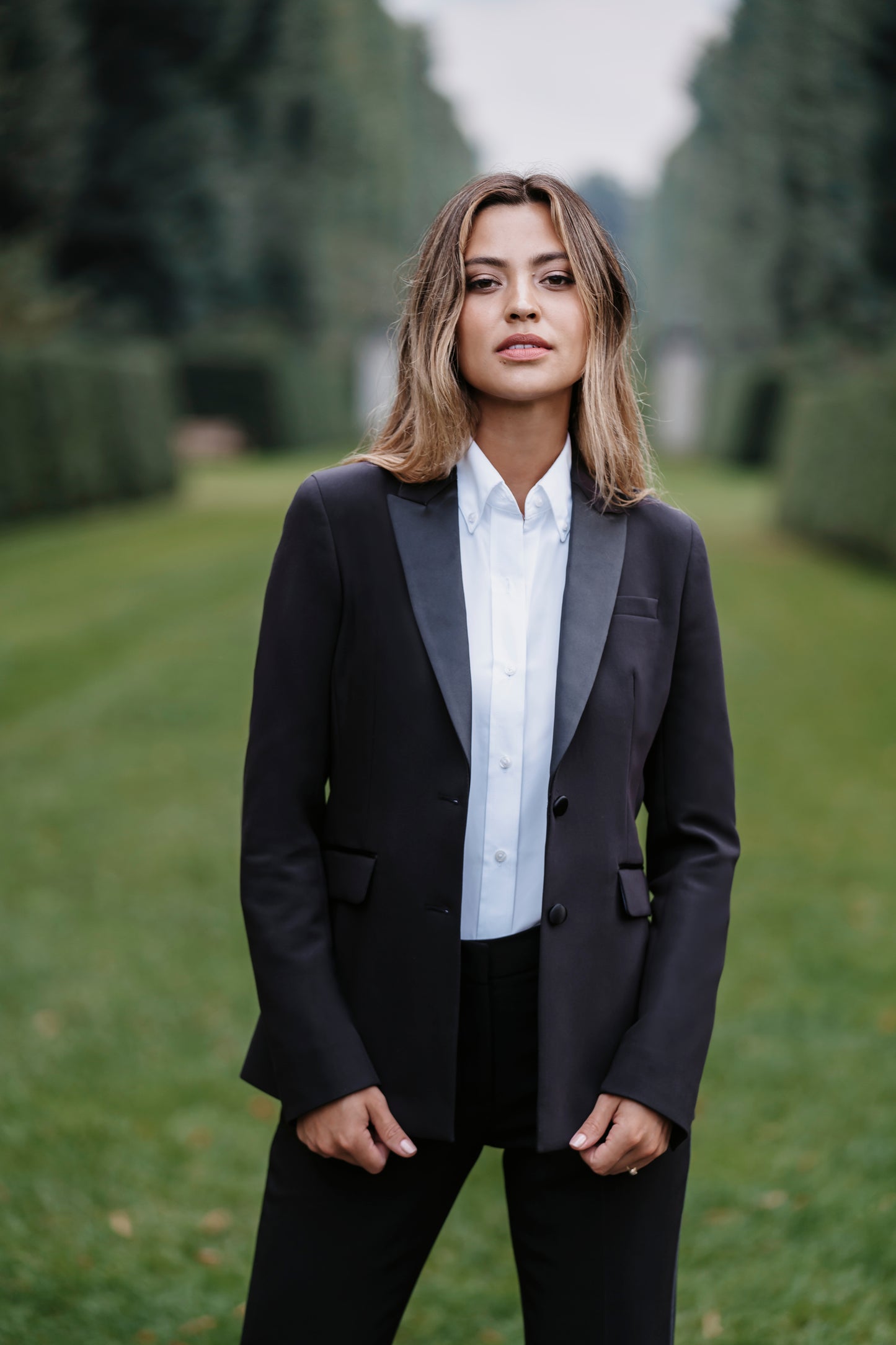 Women's Tuxedo Long Coat