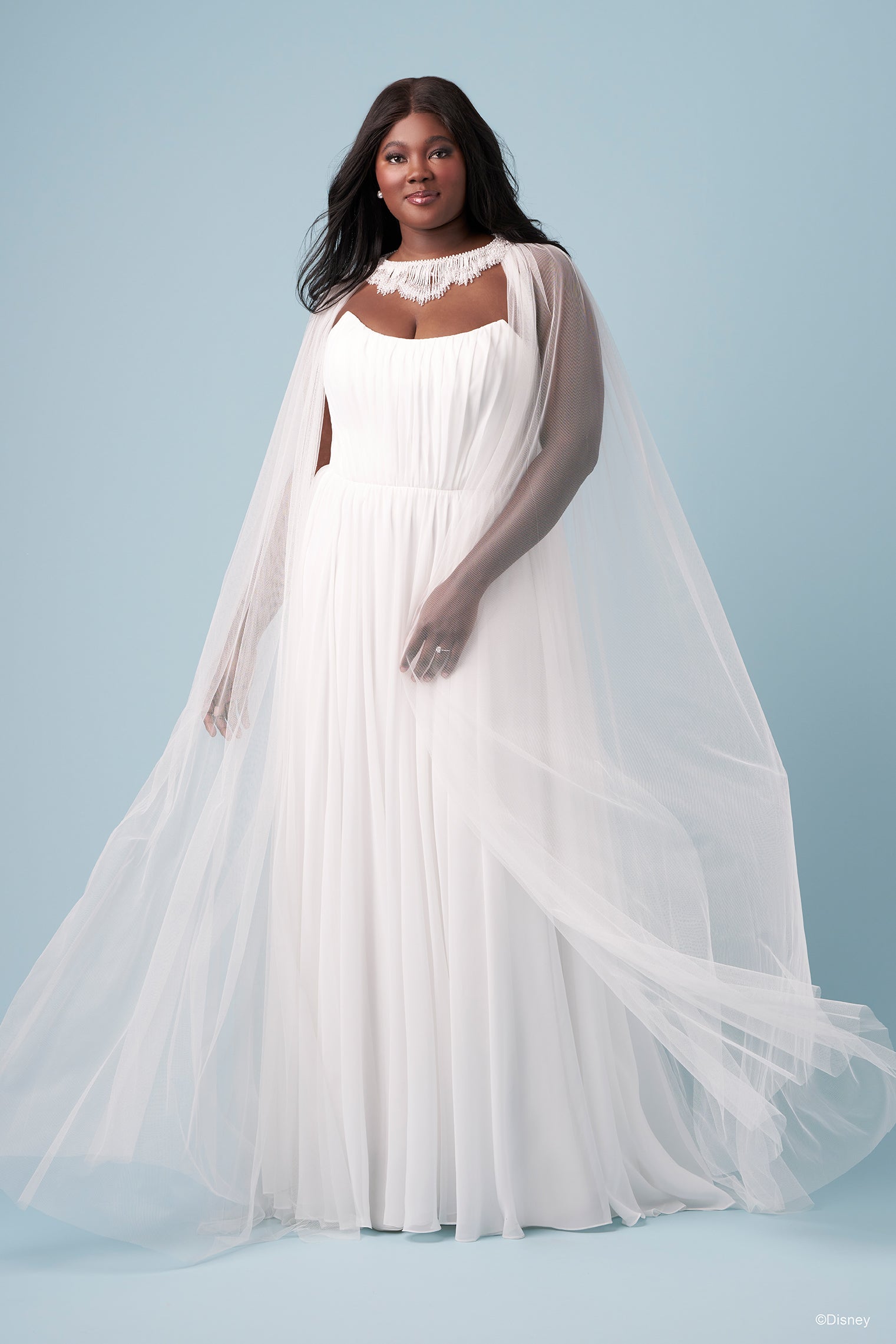 D464CP | Jasmine Cape | Disney Princess Wedding Dresses – Allure