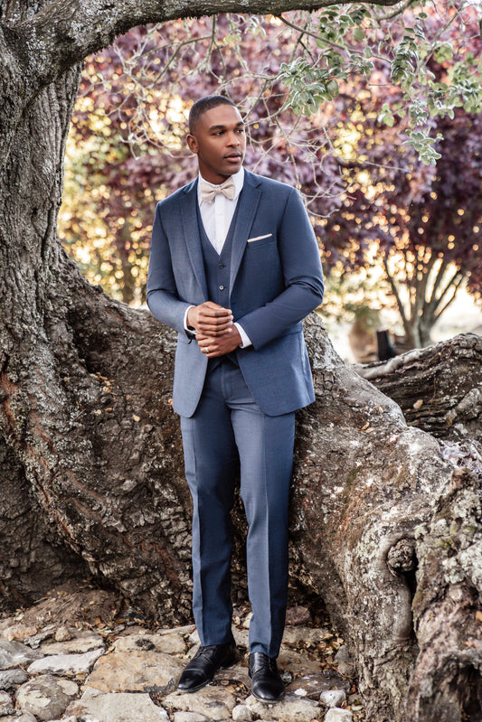 Denim Blue Notch Lapel