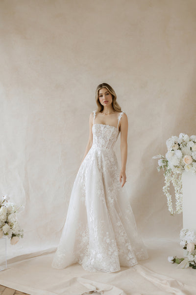 【ジェーンマープル】2025AW■ AllYou Need Is Loveドレス Azazie Melrose Diamond White Nude A-Line Sweetheart Lace Tulle
