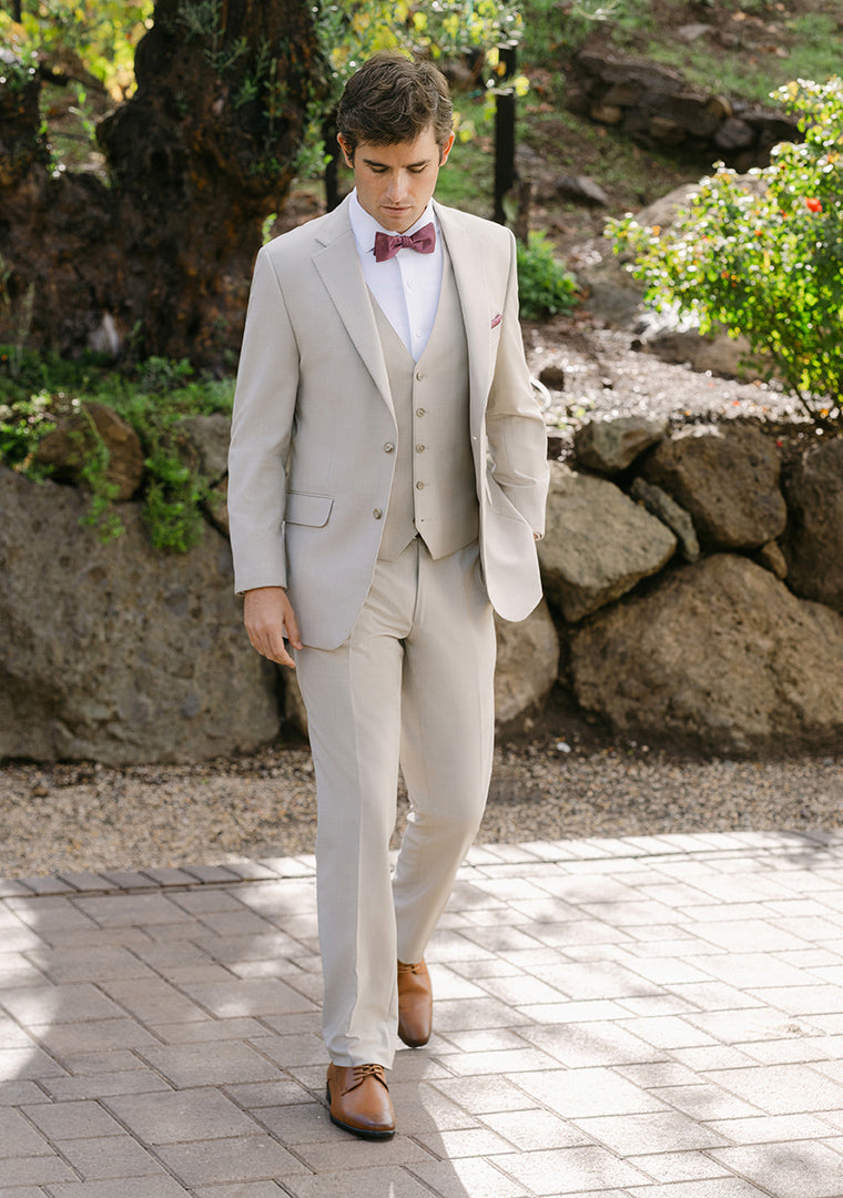 Desert Tan Trim Fit Notch Lapel Suit