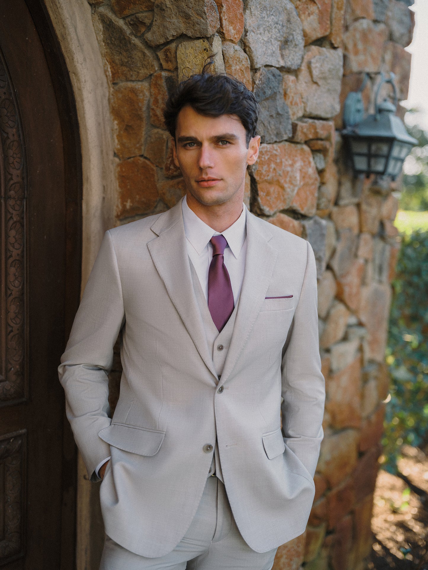 Desert Tan Trim Fit Notch Lapel Suit