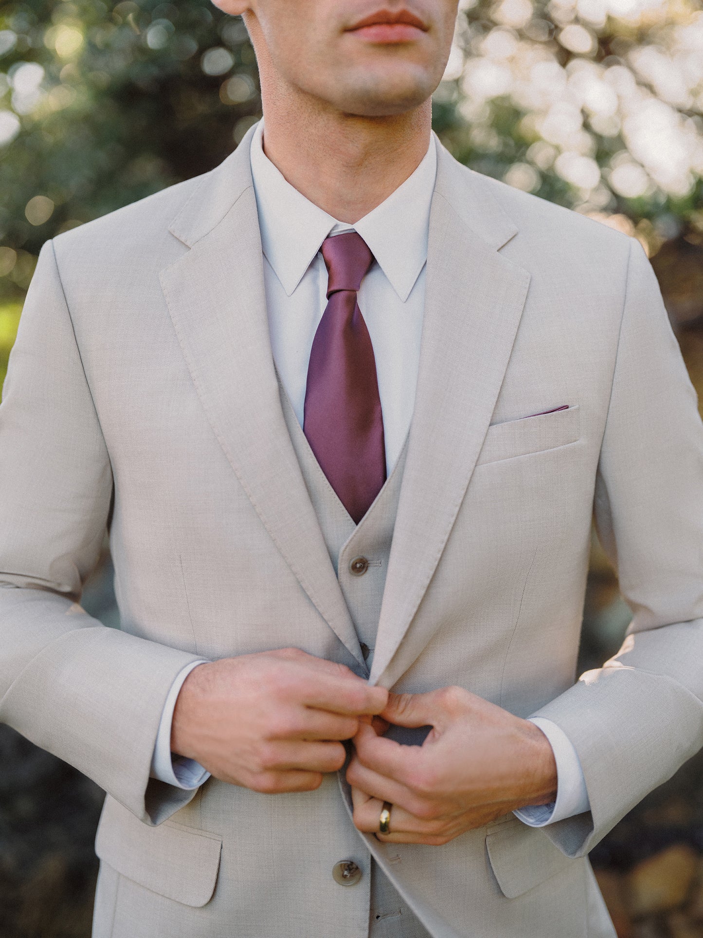 Desert Tan Trim Fit Notch Lapel Suit