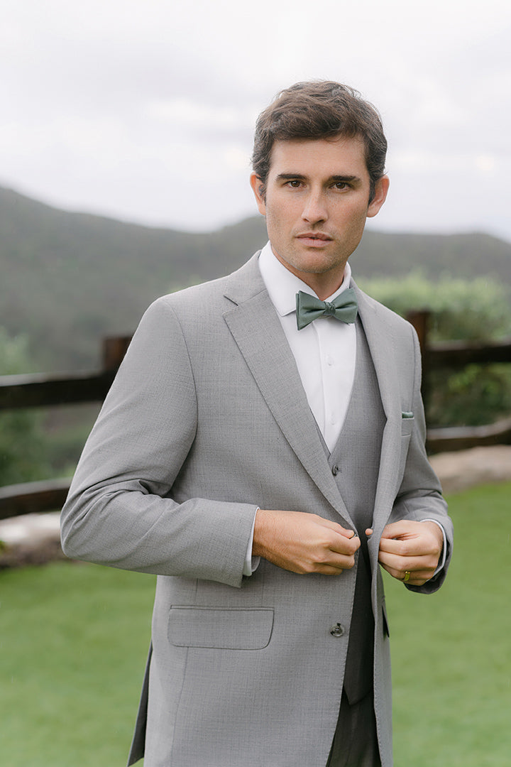 Harbor Gray Trim Fit Notch Lapel Suit