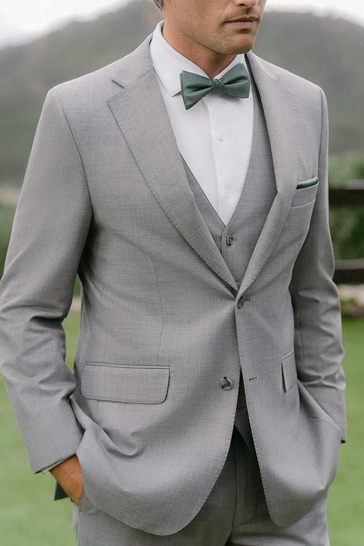 Harbor Gray Trim Fit Notch Lapel Suit
