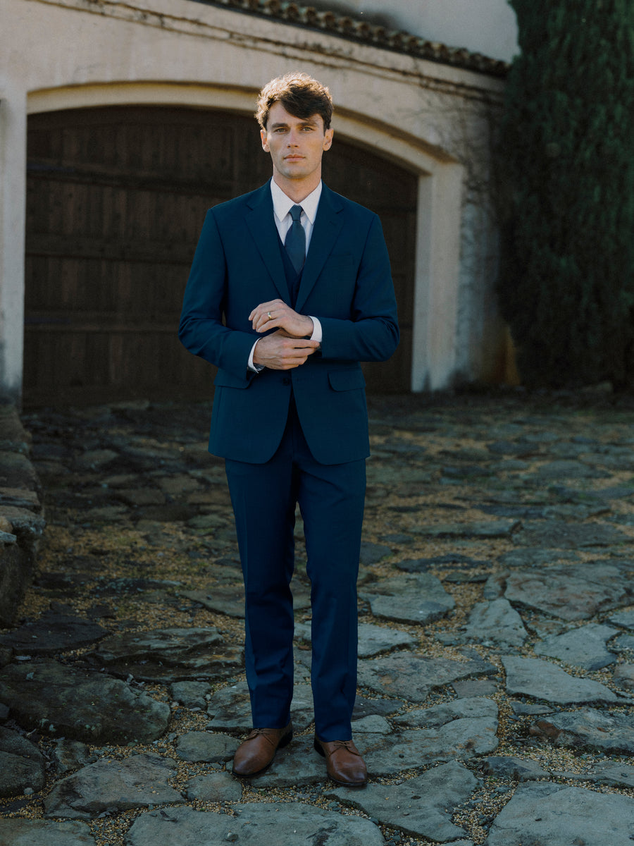 Navy Trim Fit Notch Lapel Suit