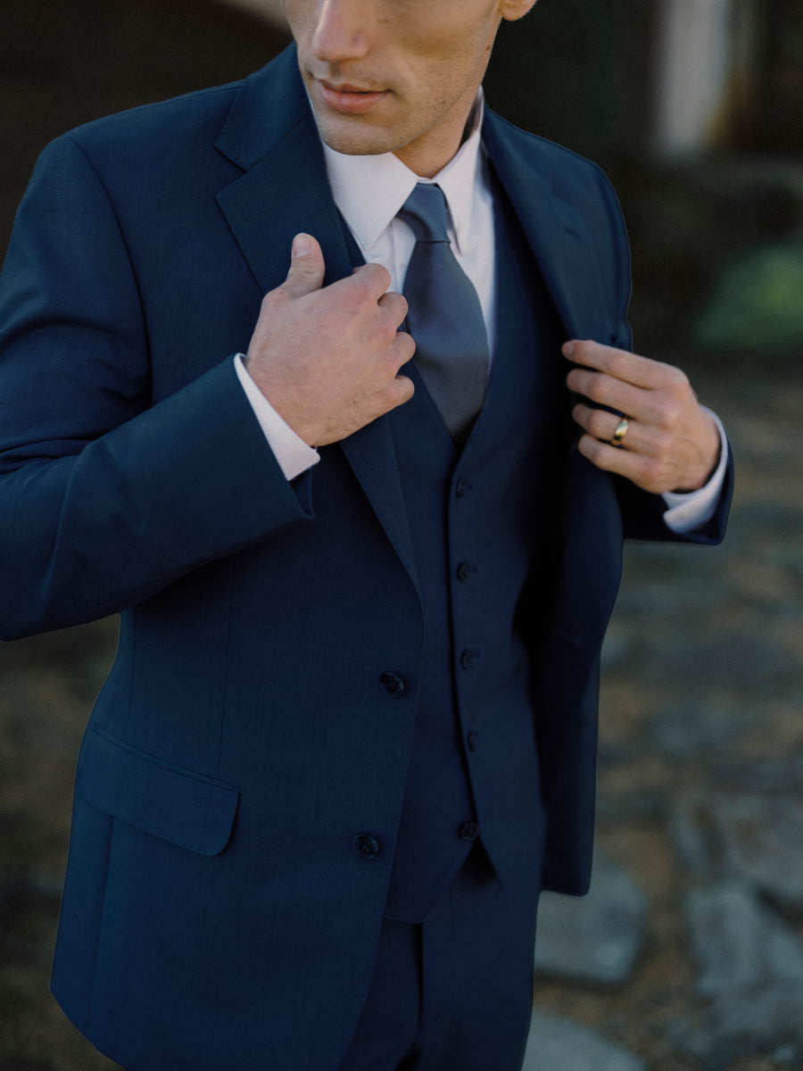 Navy Trim Fit Notch Lapel Suit