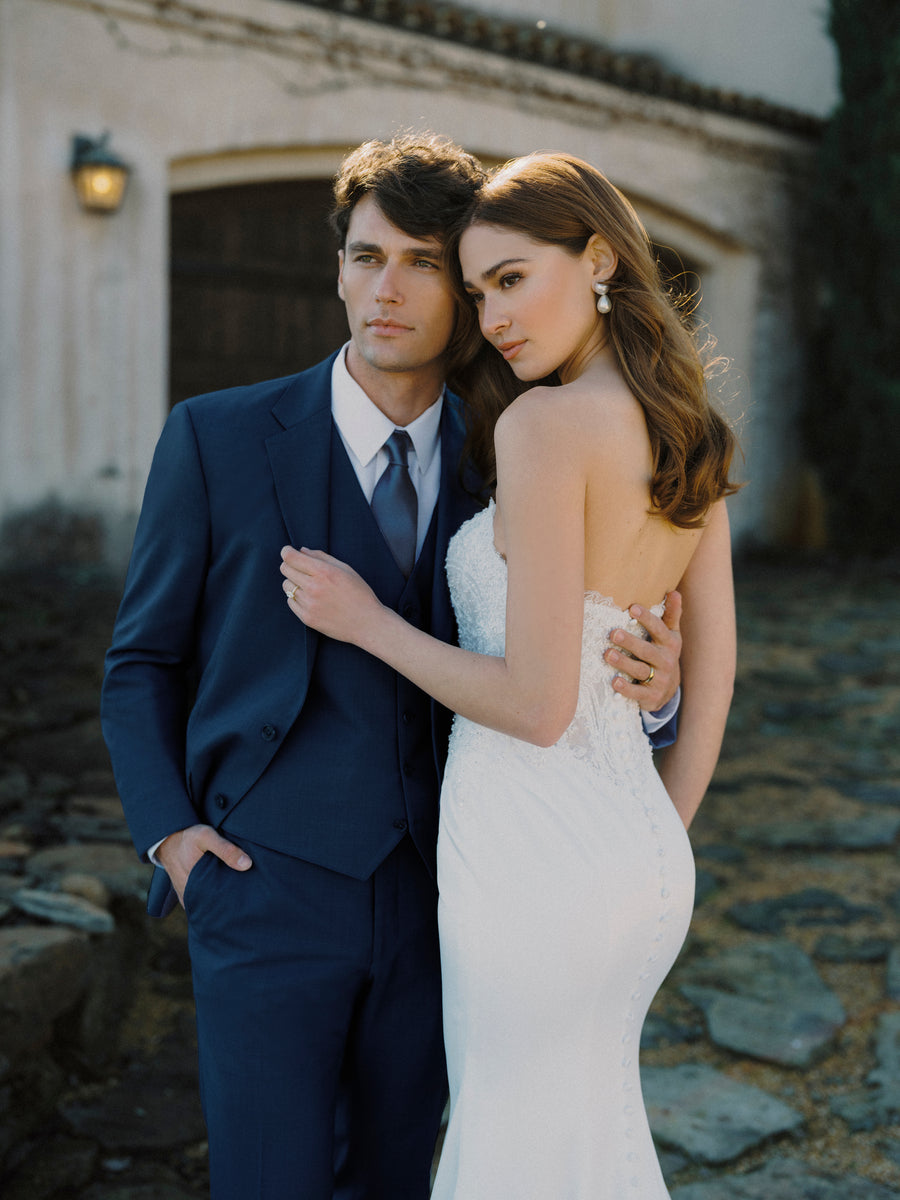 Navy Trim Fit Notch Lapel Suit