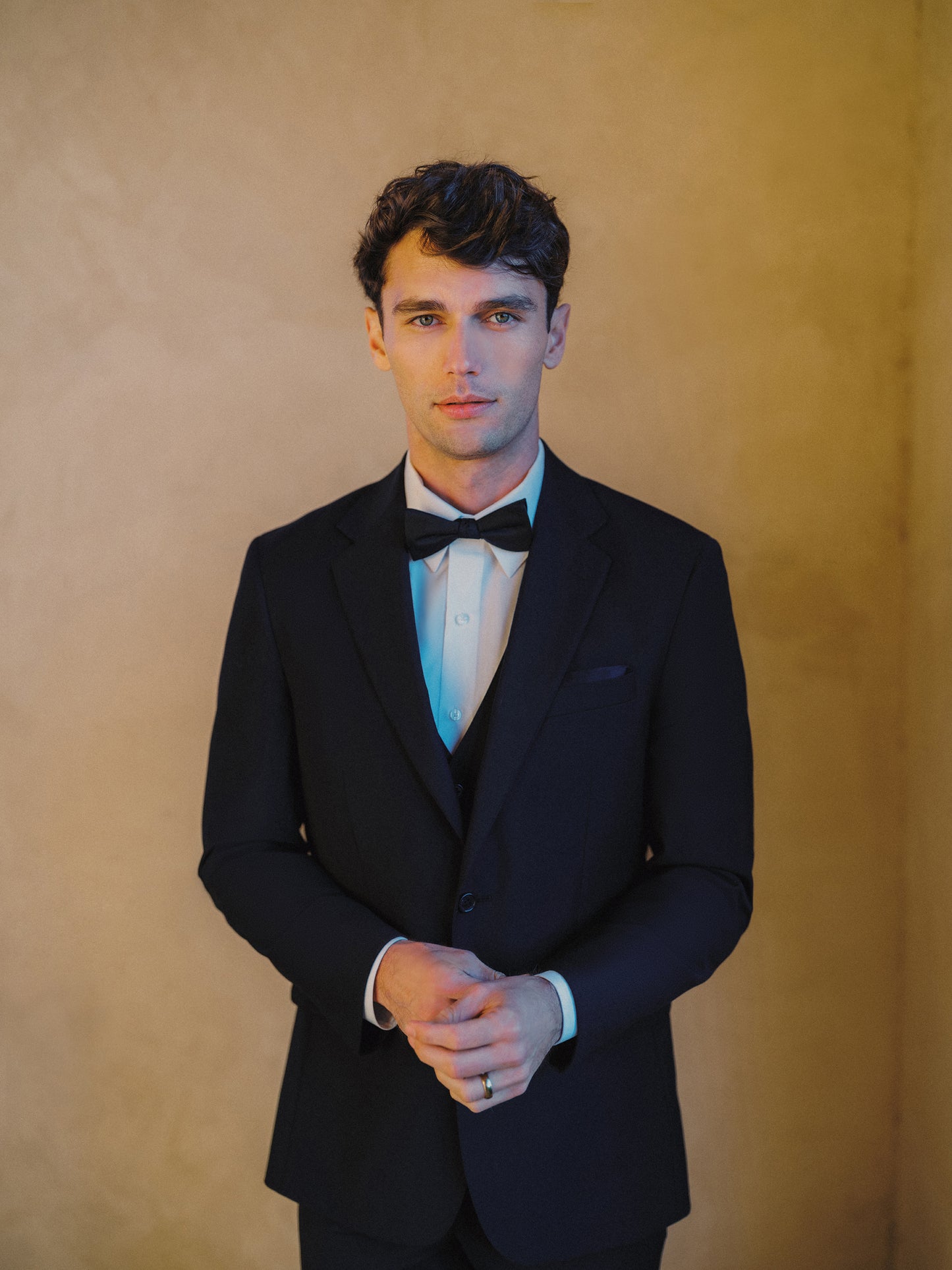 Ultra Black Trim Fit Notch Lapel Suit