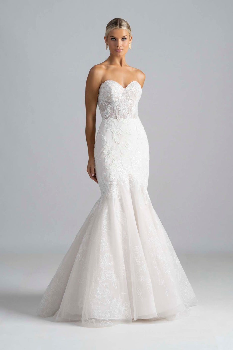 **Allure's Radiant Embellished Mermaid Gown for Unforgettable Occasions**
