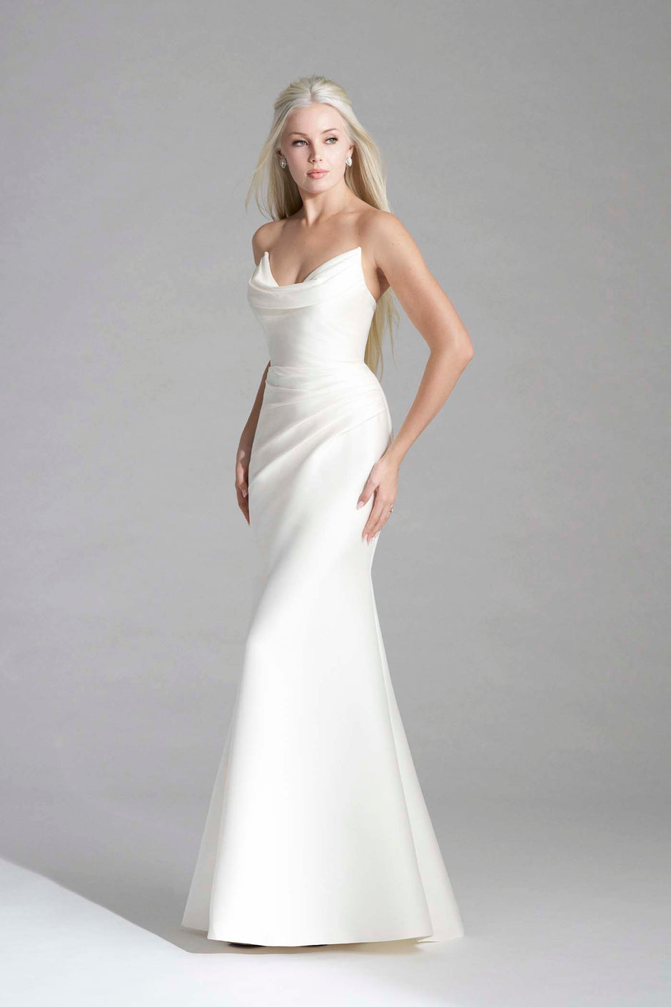 Madison James - 19-169 Two Piece Embroidered Ruffled Gown main image 0