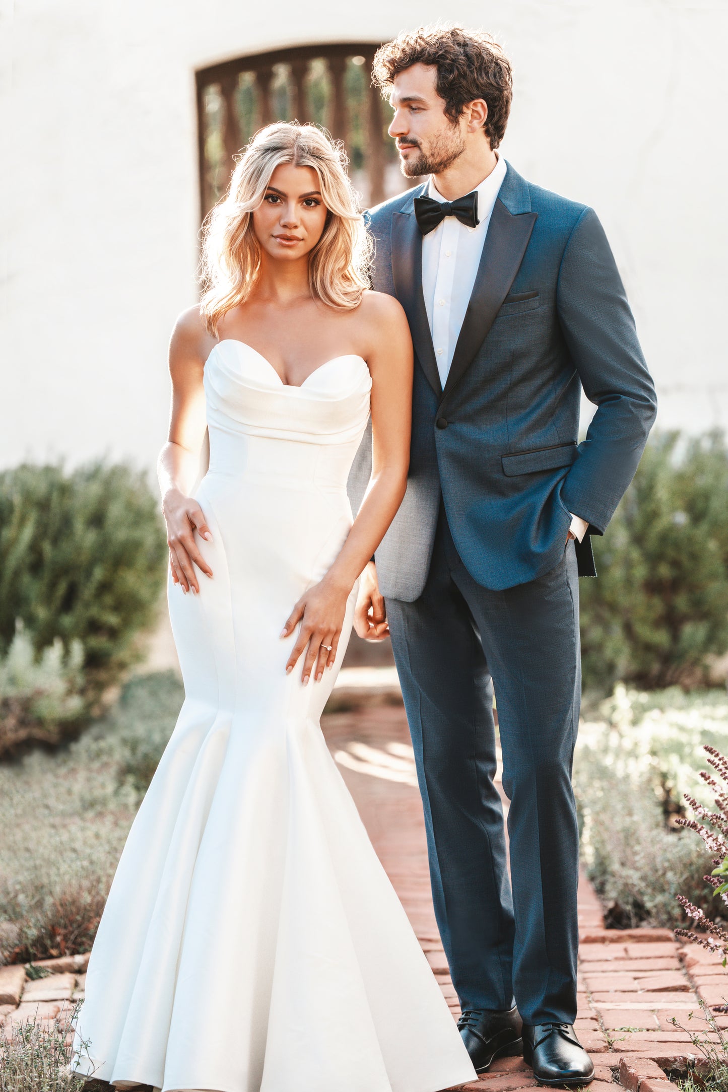 Denim Blue Peak Lapel Tuxedo
