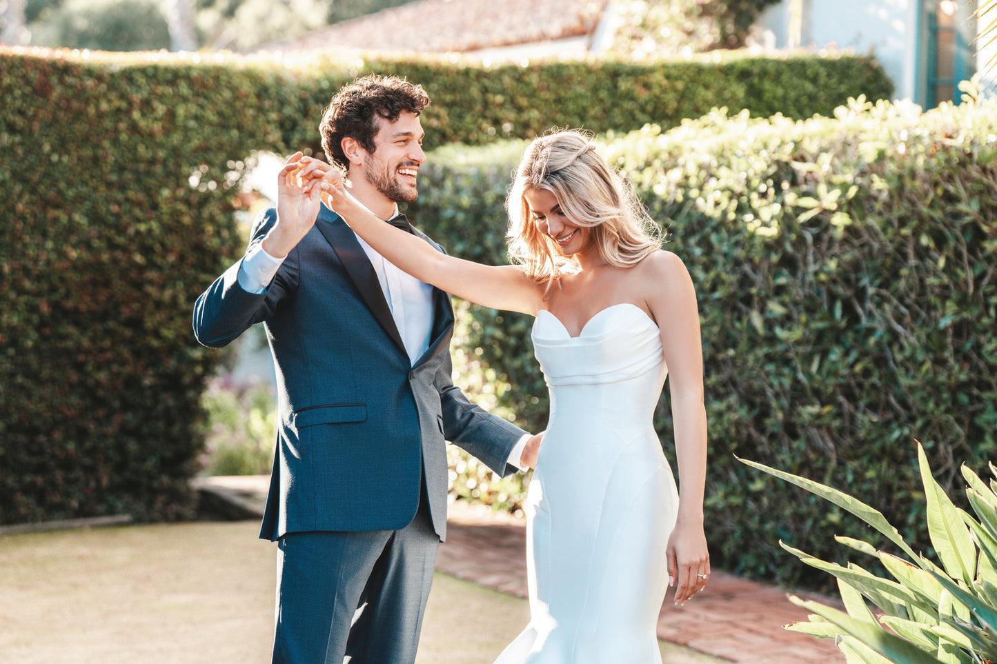 Denim Blue Peak Lapel Tuxedo